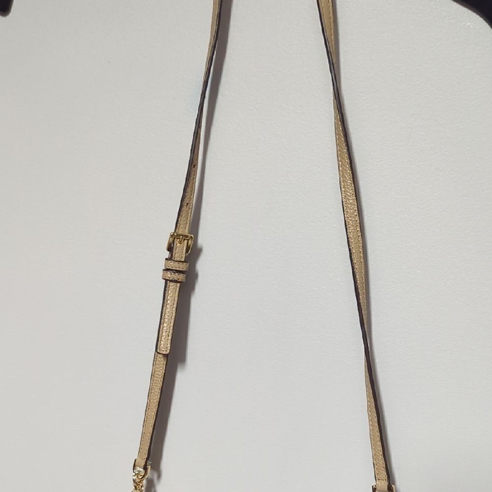 Michael Kors Camel And Gold Crossbody Bag with Adjustable Strap - Picture 3 of 6